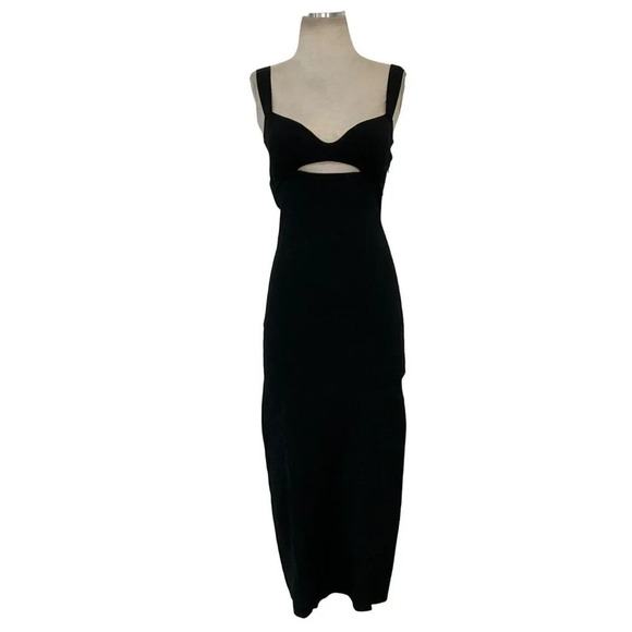 Roland Mouret Knit Midi Dress in Black XSmall New Womens Bodycon - Picture 4 of 15